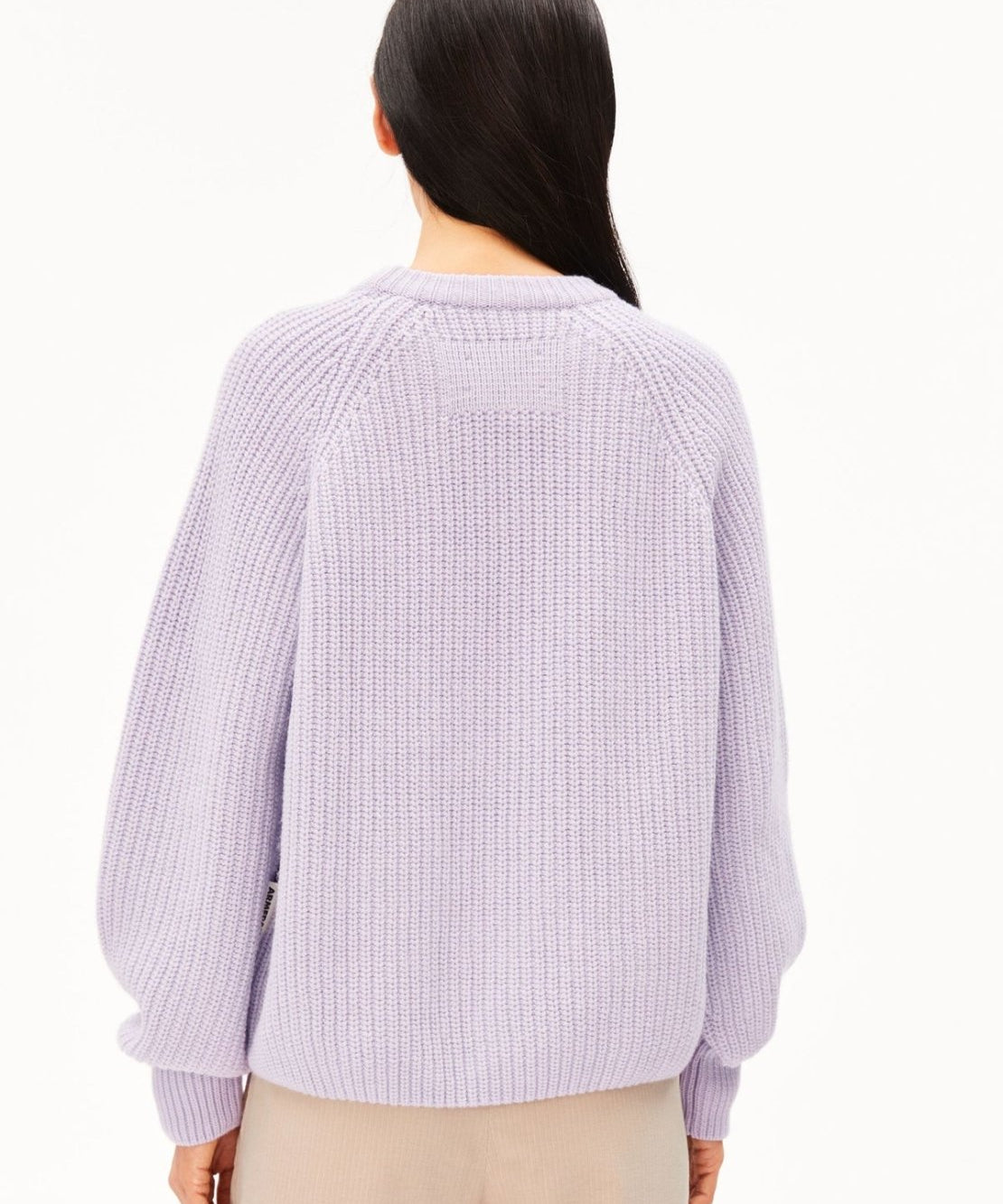 ARMEDANGELS - KAAGI Rippstrick-Pullover • moonlit lilac - ROSA ECK