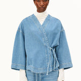 KIMONO Jeansjacke in Hellblau von ARMEDANGELS – Ansicht 1