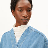 KIMONO Jeansjacke in Hellblau von ARMEDANGELS – Ansicht 3