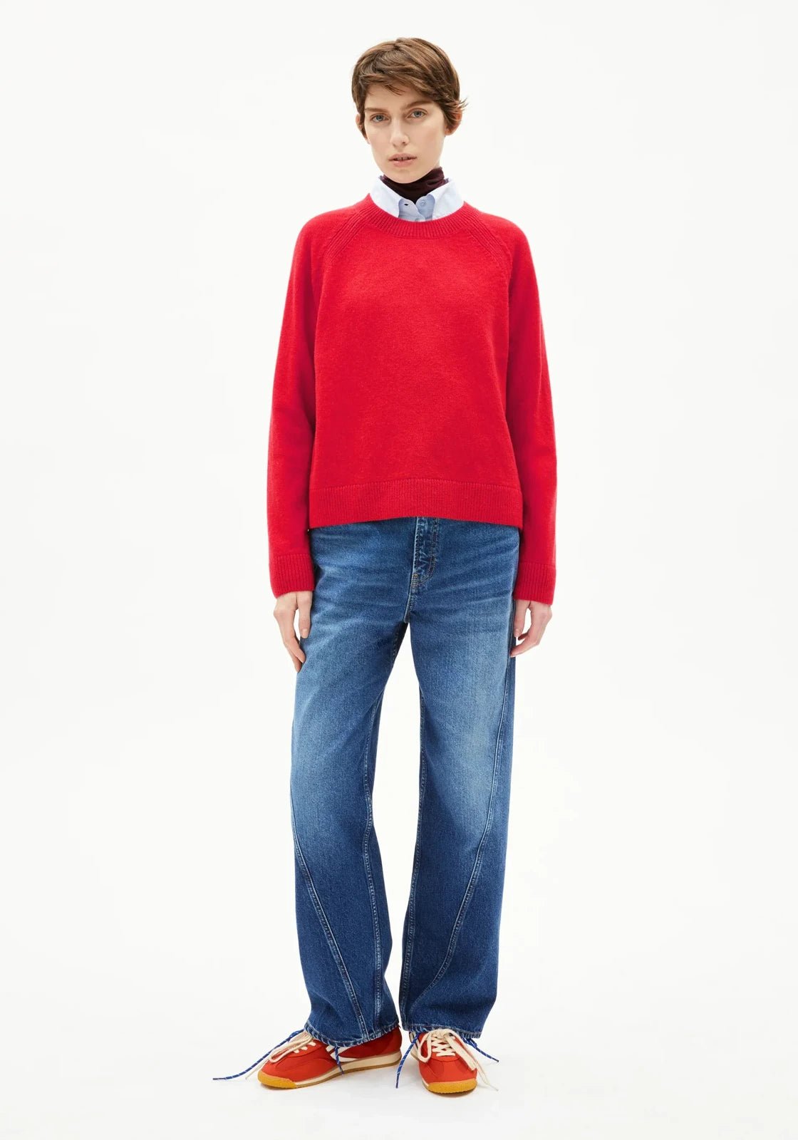 ARMEDANGELS - LILIRIAA REGLANA Pullover • candy apple - Pullover - ROSA ECK