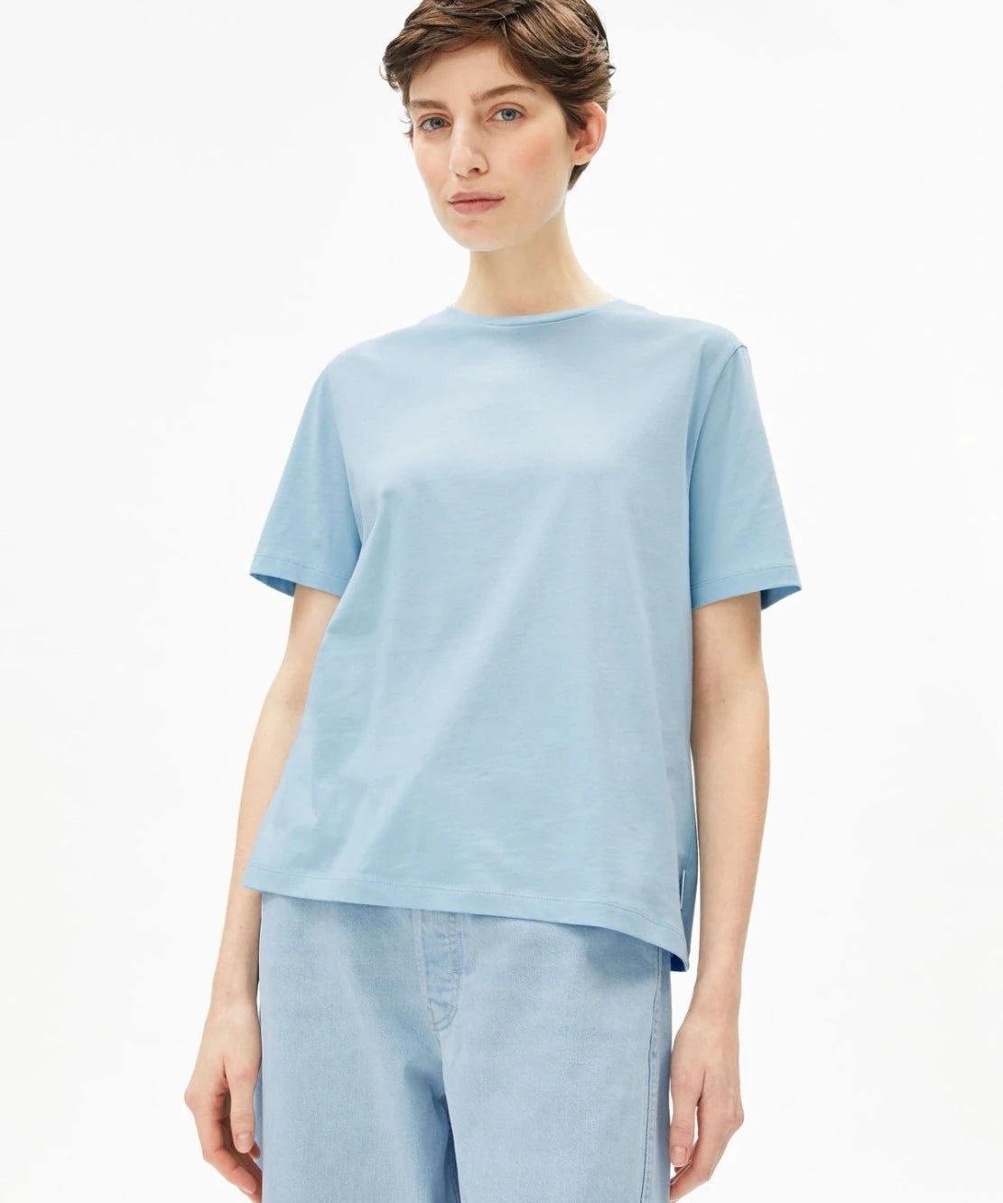 ARMEDANGELS - LUALAA T-Shirt • blue glow - T-Shirt - ROSA ECK