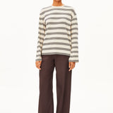 MARYNAA FINE STRIPE Langarmshirt oatmilk-black von ARMEDANGELS