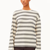 MARYNAA FINE STRIPE Langarmshirt oatmilk-black von ARMEDANGELS