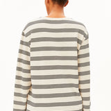 MARYNAA FINE STRIPE Langarmshirt oatmilk-black von ARMEDANGELS