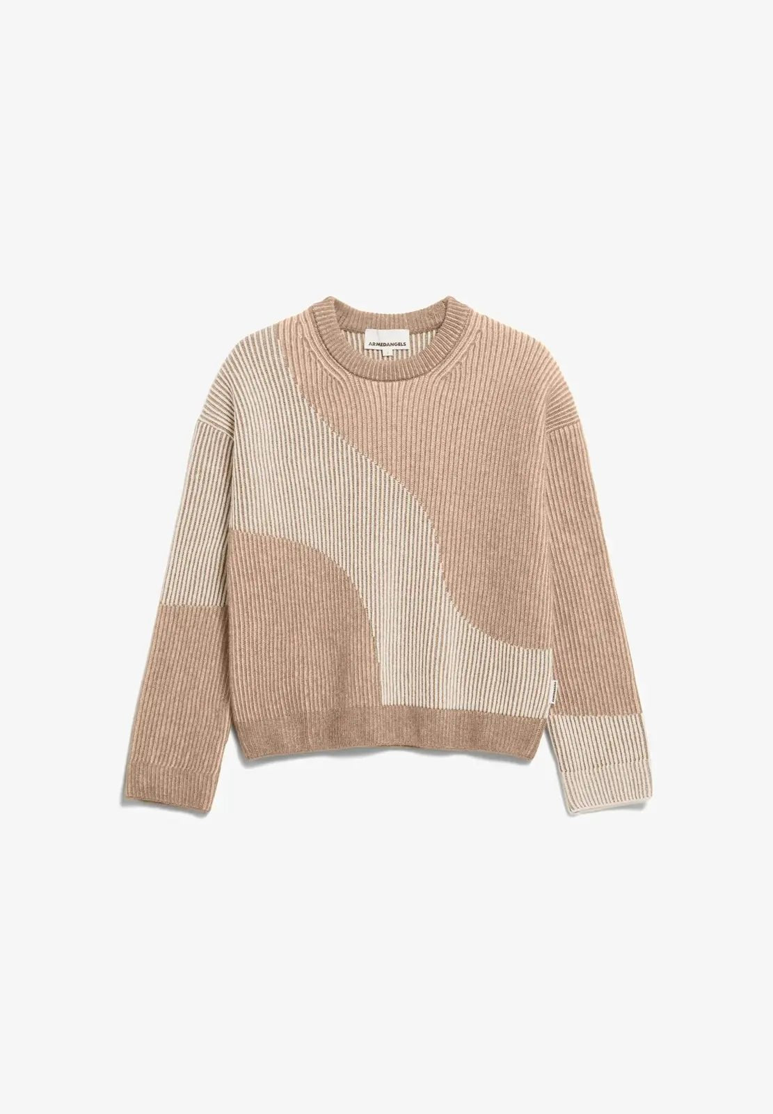 ARMEDANGELS - MAYRAA VANISE Strickpullover • camel melange - oatmilk - Pullover - ROSA ECK