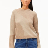 ARMEDANGELS - MAYRAA VANISE Strickpullover • camel melange - oatmilk - Pullover - ROSA ECK