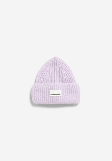 ARMEDANGELS - Mohair-Mix Strickmütze • moonlit lilac - ROSA ECK