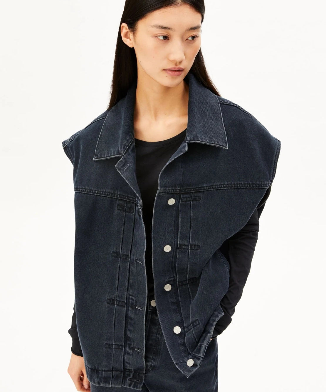 ARMEDANGELS - Oversized Jeansweste • loire - ROSA ECK