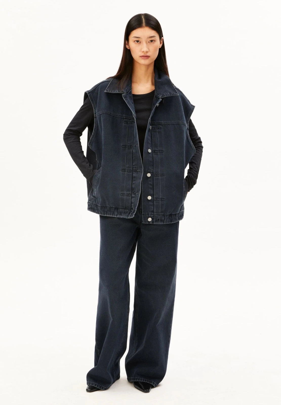 ARMEDANGELS - Oversized Jeansweste • loire - ROSA ECK