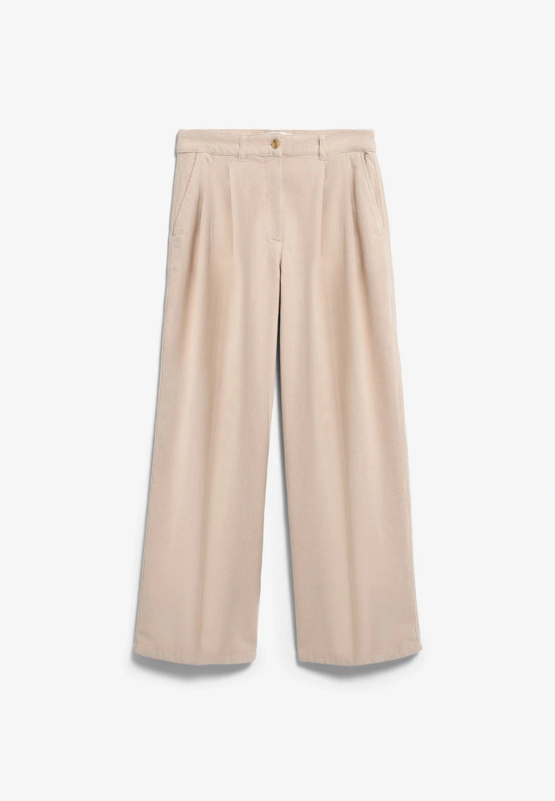 ARMEDANGELS - Wide Leg Cord-Bundfaltenhose • soft honey - ROSA ECK