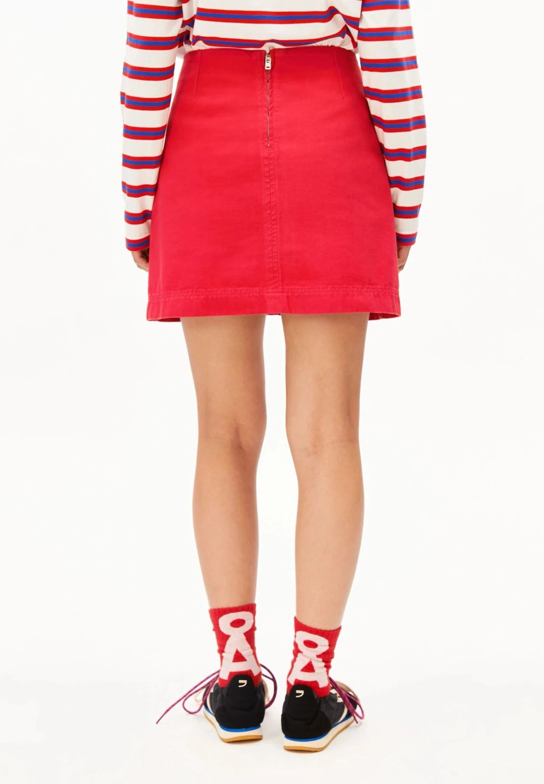 ARMEDANGELS - Workwear Canvas Mini - Rock • mars red - Rock - ROSA ECK