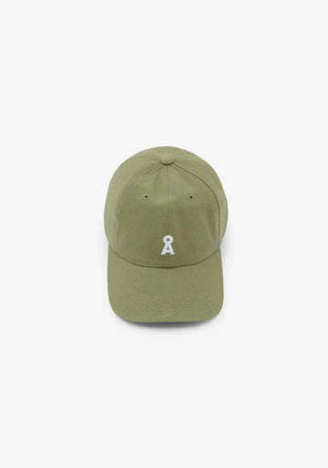 ARMEDANGELS - YENAAS BOLD Cap • Fatigue Green - ROSA ECK