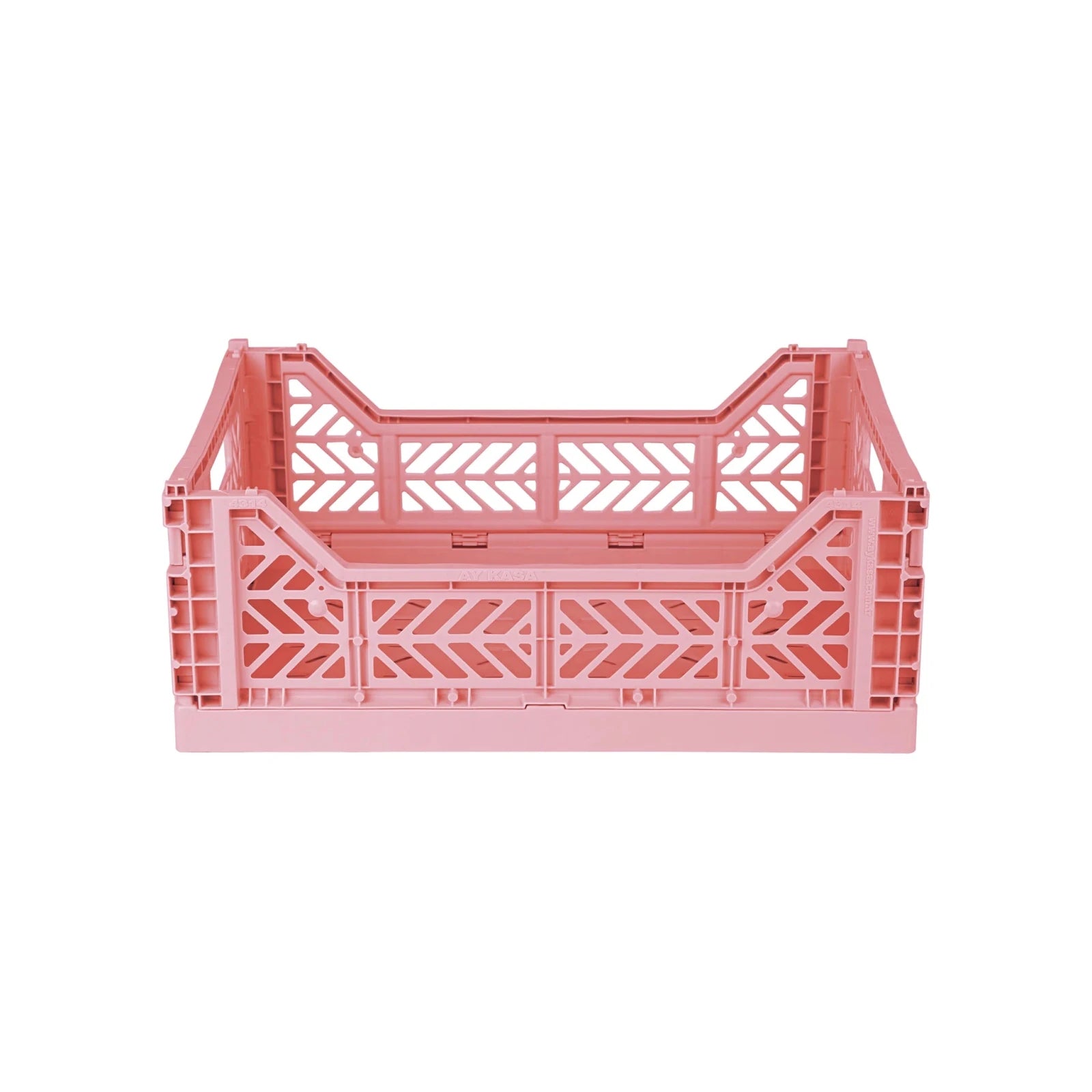 Aykasa Faltkiste Midi in Strawberry Milk (Rosa), stapelbare Klappbox – ROSA ECK