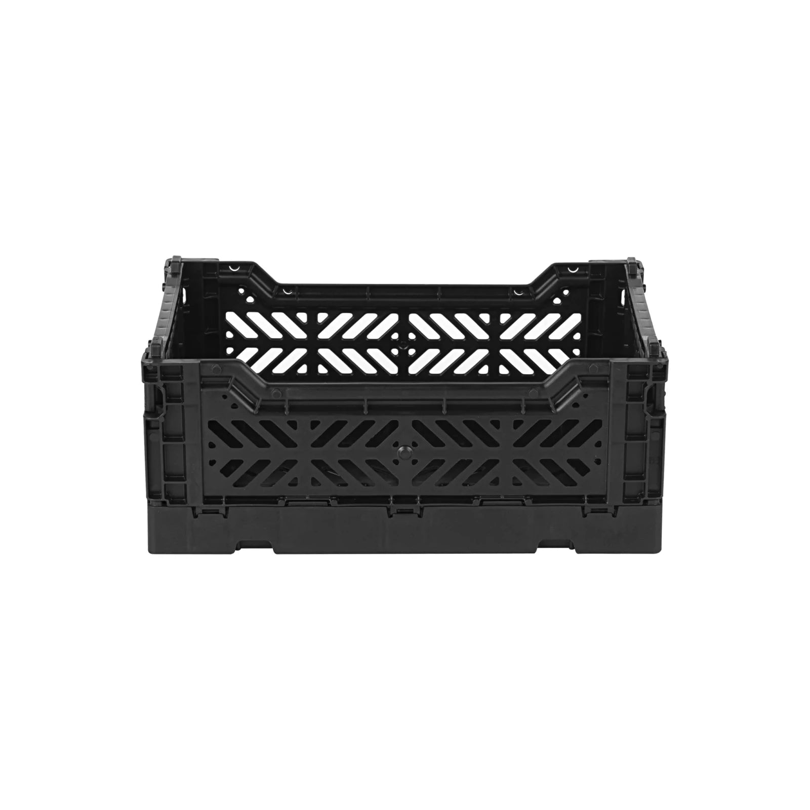 Aykasa Faltkiste Mini in Black (Schwarz), stapelbare Klappbox – ROSA ECK
