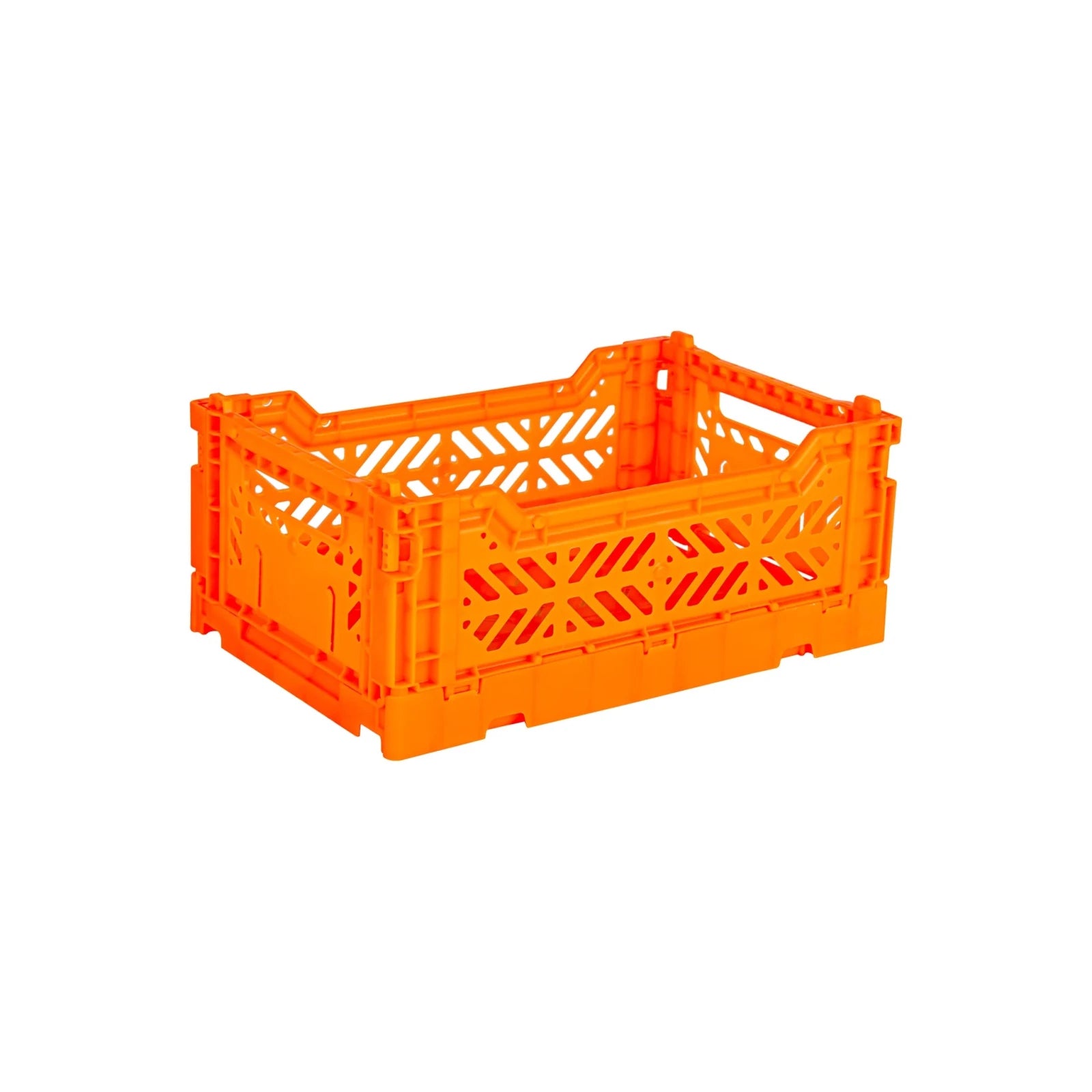 Aykasa Faltkiste Mini in Neon Orange (Orange), stapelbare Klappbox – ROSA ECK