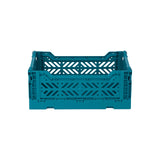 Aykasa Faltkiste Mini in Peacock Green (Grün), stapelbare Klappbox – ROSA ECK