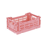Aykasa Faltkiste Mini in Strawberry Milk (Rosa), stapelbare Klappbox – ROSA ECK