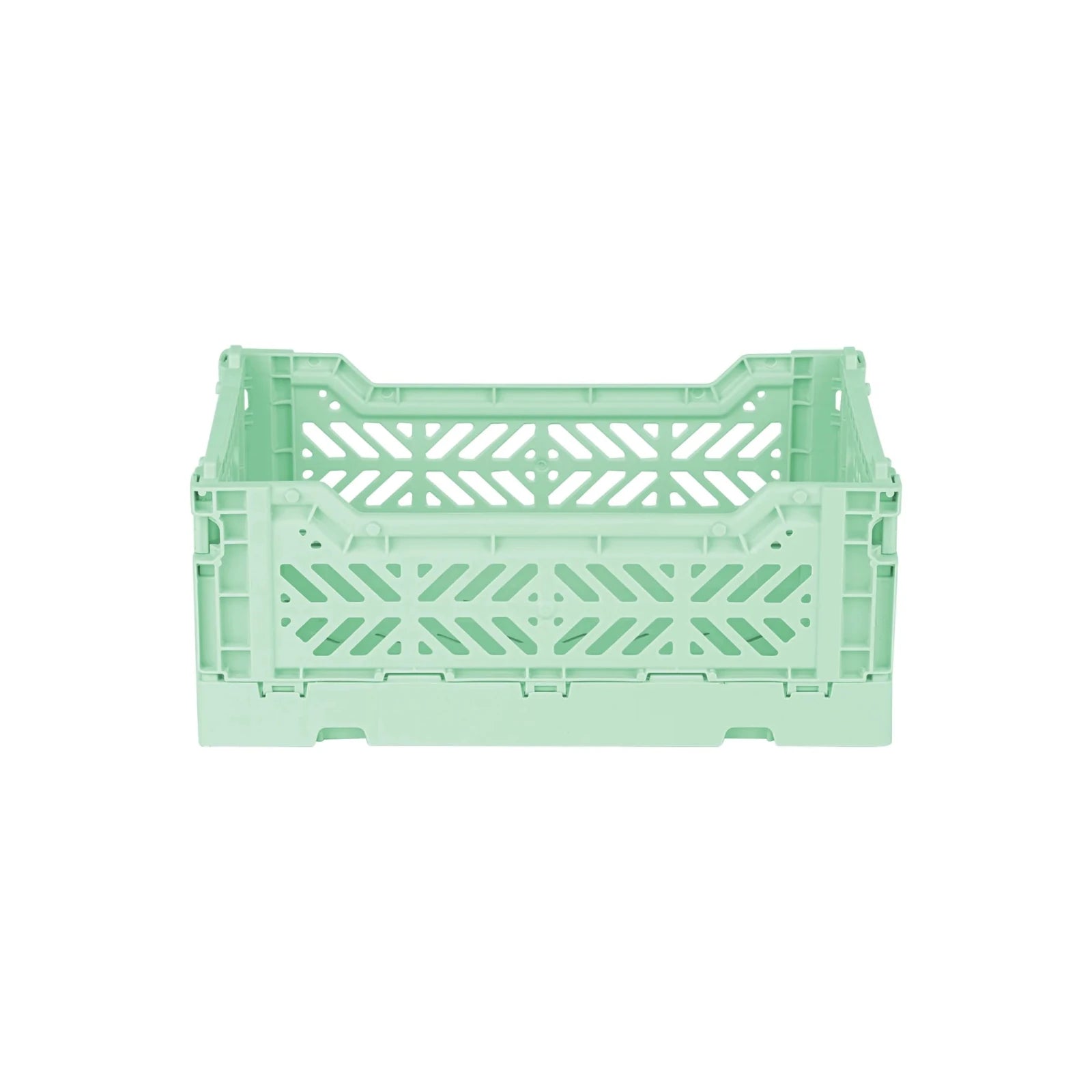 Aykasa Faltkiste Mini in Warm Mint (Grün), stapelbare Klappbox – ROSA ECK
