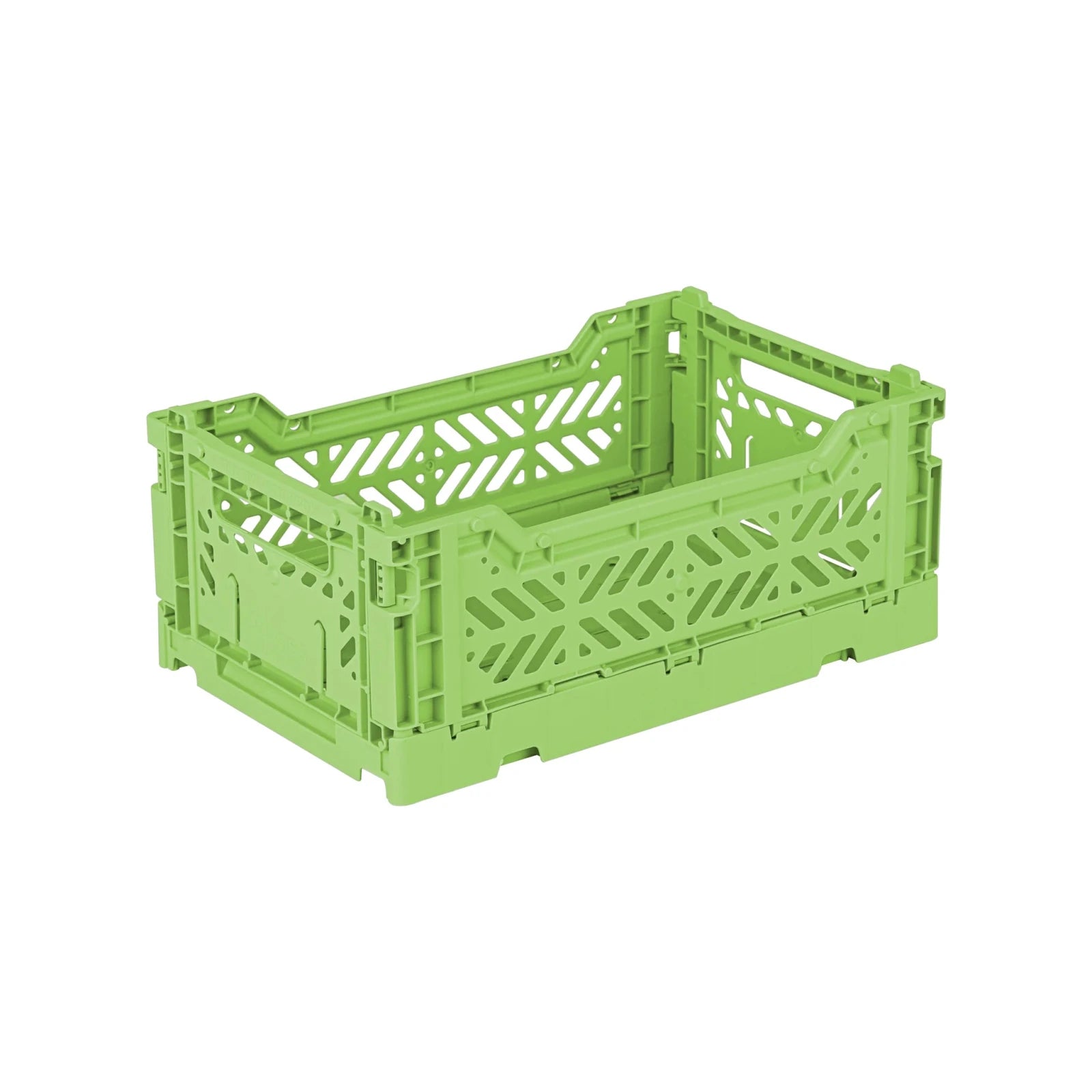 Aykasa Faltkiste Mini in Wasabi (Grün), stapelbare Klappbox – ROSA ECK