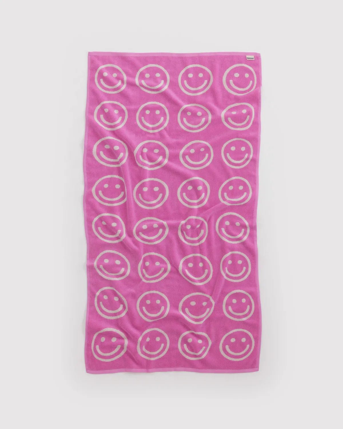 BAGGU - Badetuch • Happy Pink - ROSA ECK