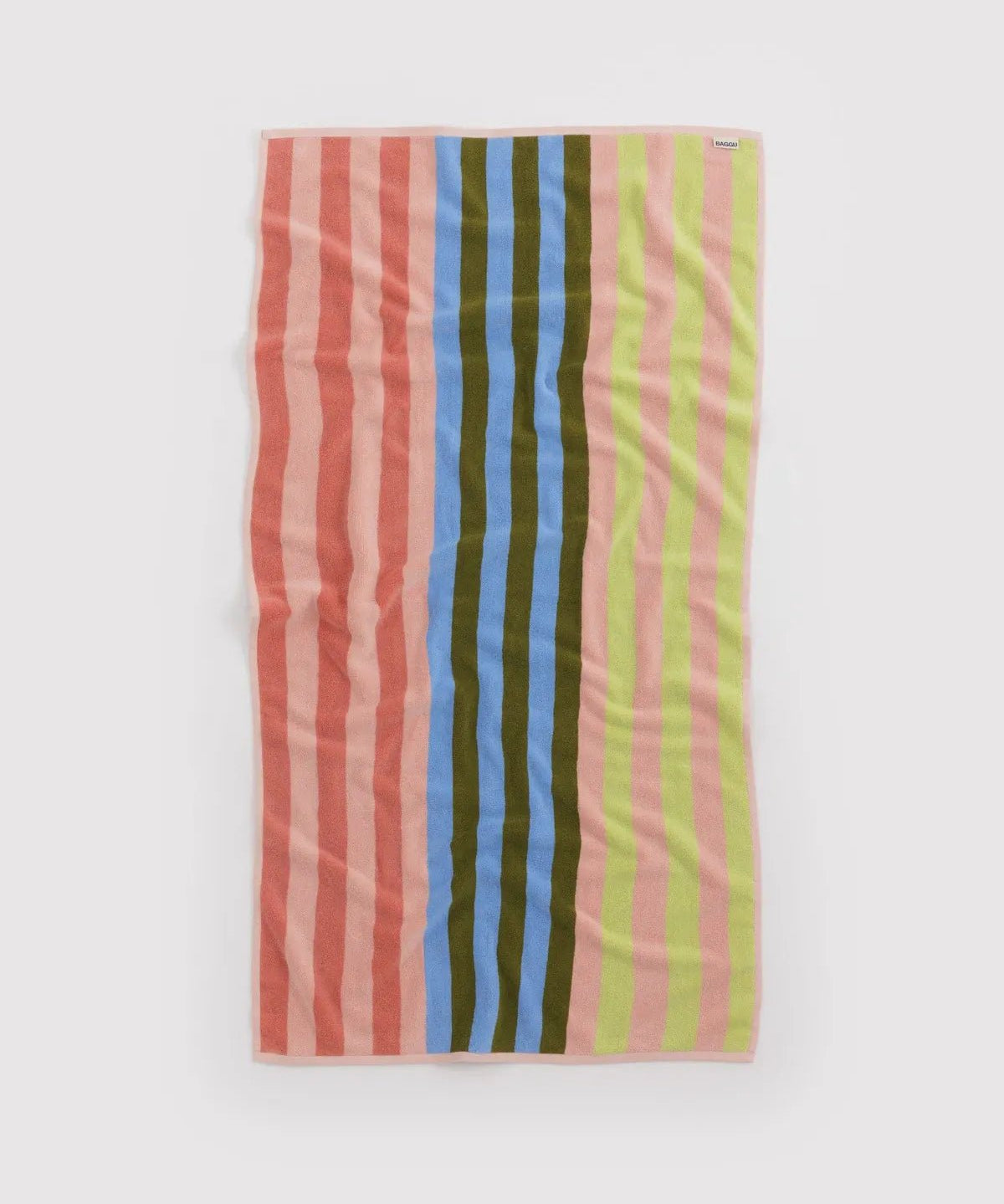 BAGGU - Badetuch • Sherbet Stripe - ROSA ECK