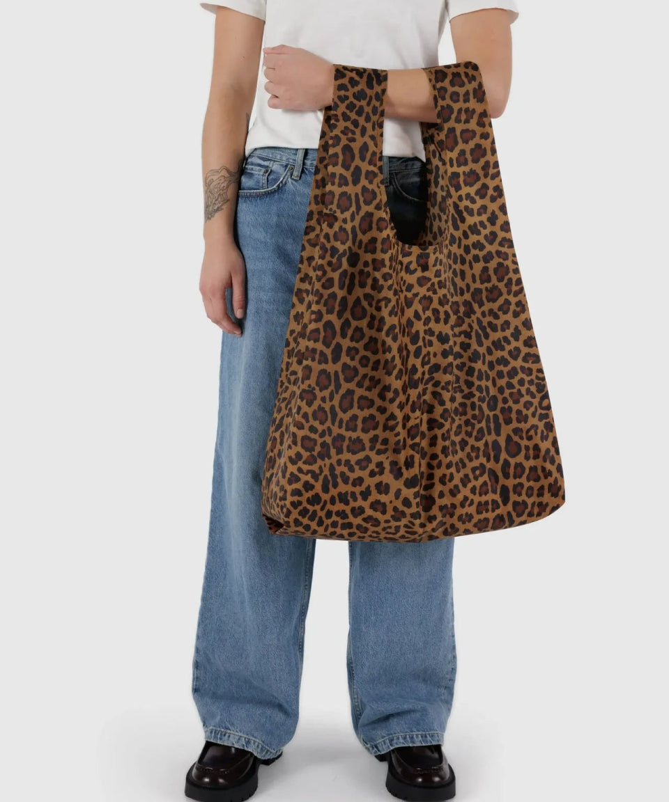 BAGGU - BIG BAGGU Große Einkaufstasche • Leopard - Tasche - ROSA ECK Concept Store