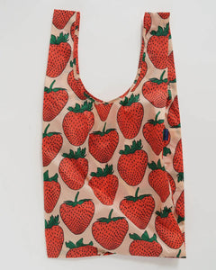 BAGGU - BIG BAGGU Große Einkaufstasche • Strawberry - Tasche - ROSA ECK