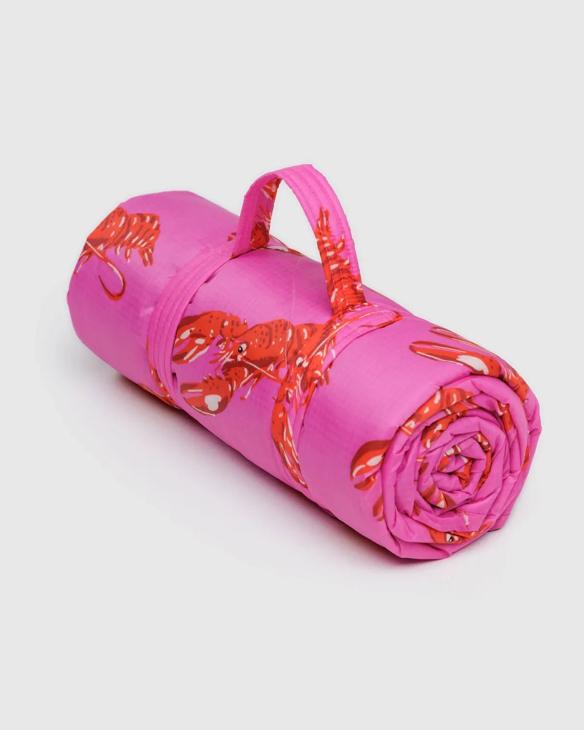 BAGGU - Picknickdecke • Pink Lobster - ROSA ECK