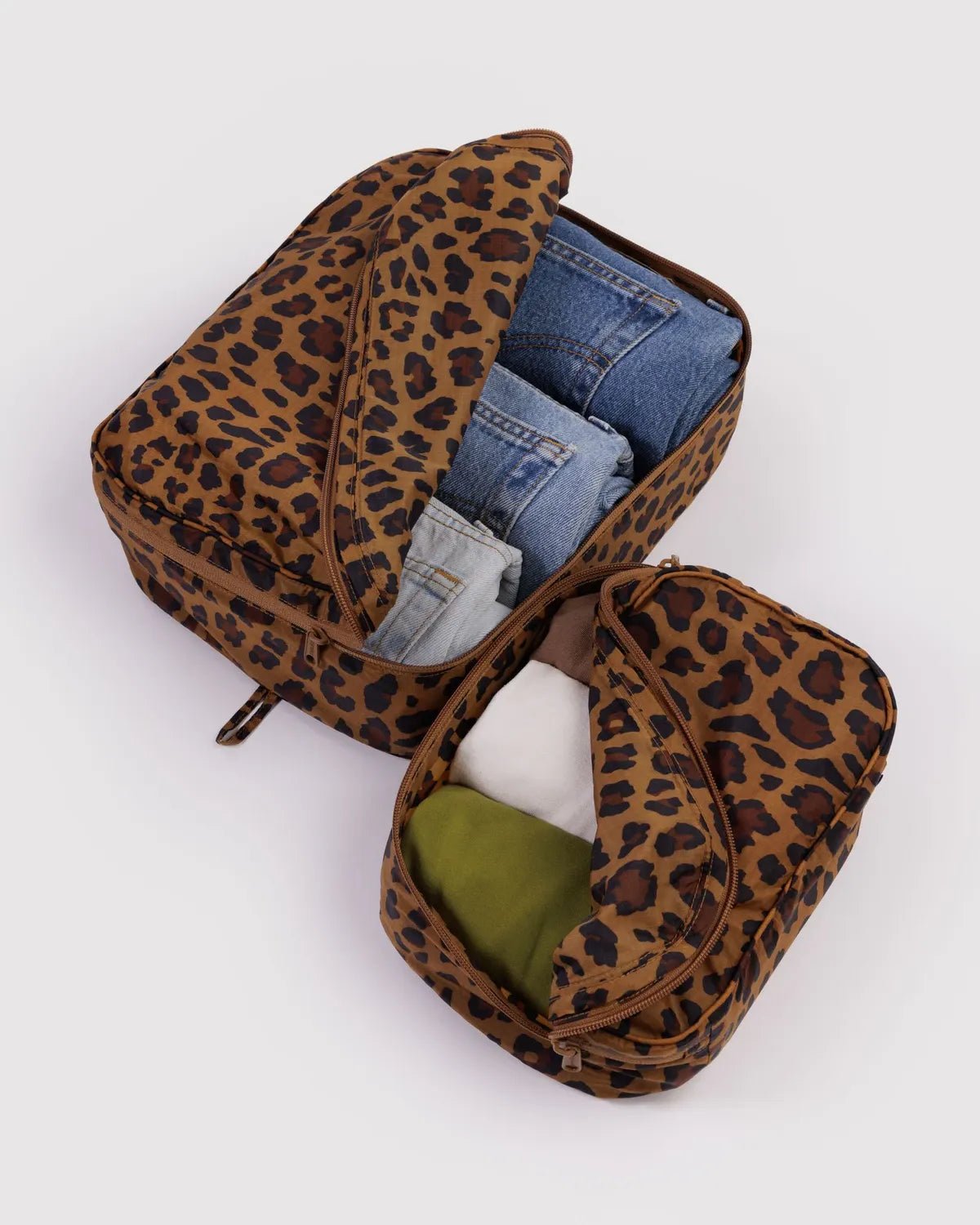 BAGGU - Reisetaschen - Organizer (2er - Set) • Leopard - ROSA ECK
