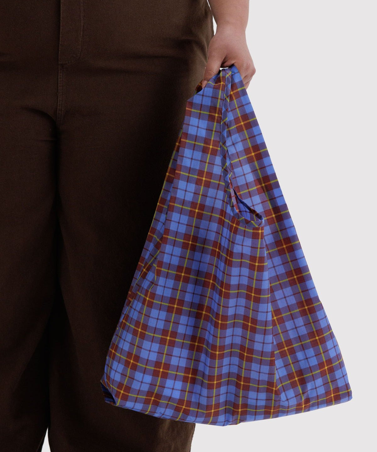 BAGGU - STANDARD BAGGU Einkaufstasche • Blue Tartan - ROSA ECK