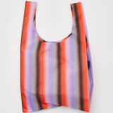 BAGGU - STANDARD BAGGU Tasche • Gradient Stripe Poppy & Lilac - ROSA ECK