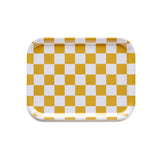 BLU KAT - CHECKER Serviertablett (27 x 20 cm) | Mustard - ROSA ECK - Gelb, ,