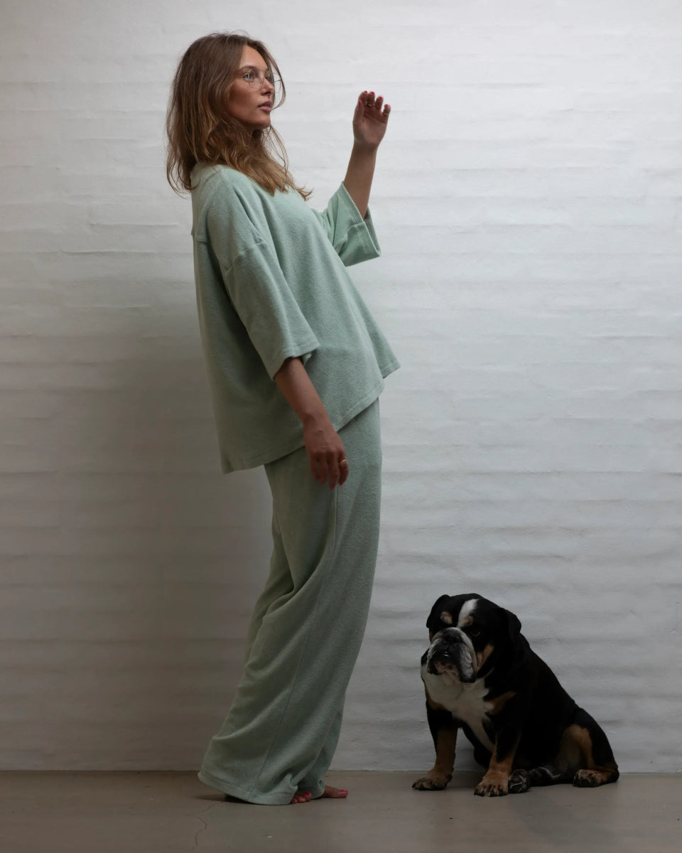 BONGUSTA - NARAM Pants • silver sage - Hose - ROSA ECK Concept Store