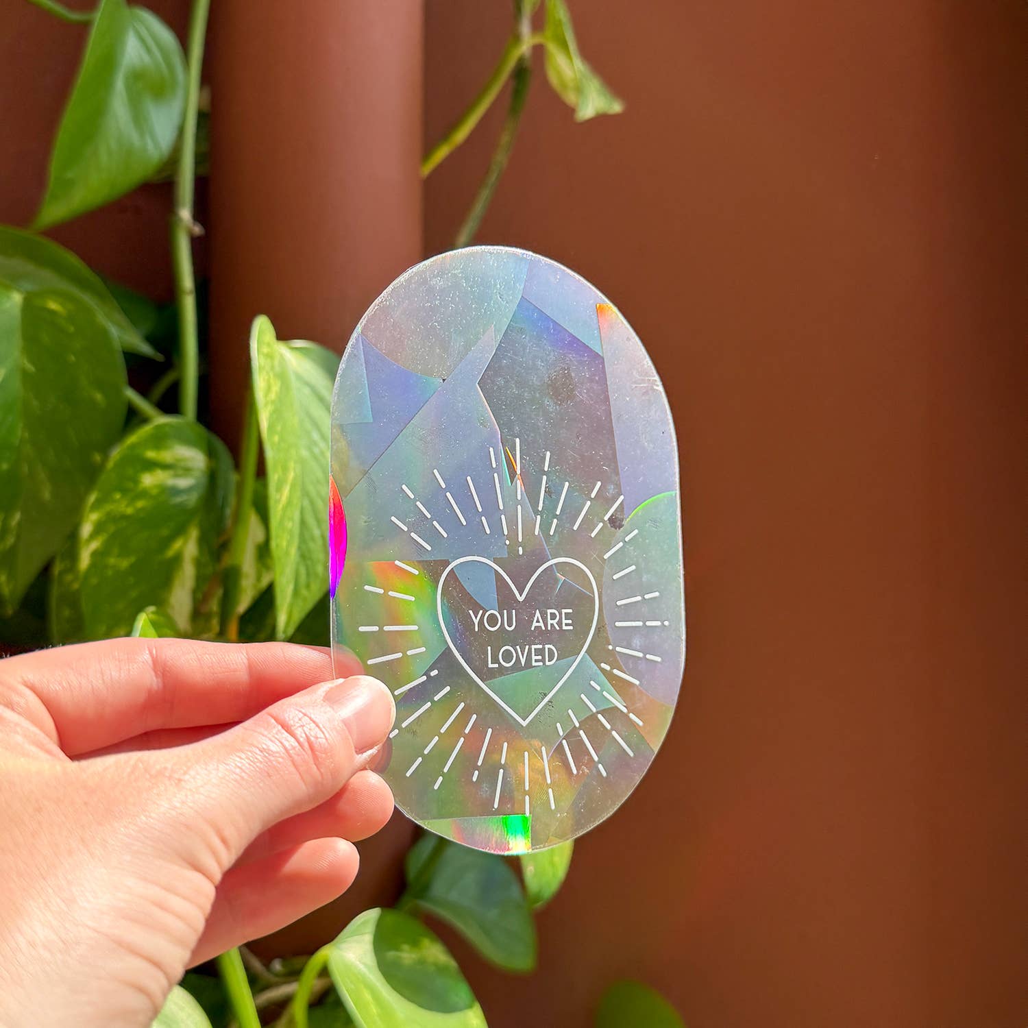 Botanopia - Suncatcher Fenster - Sticker • You are loved - ROSA ECK