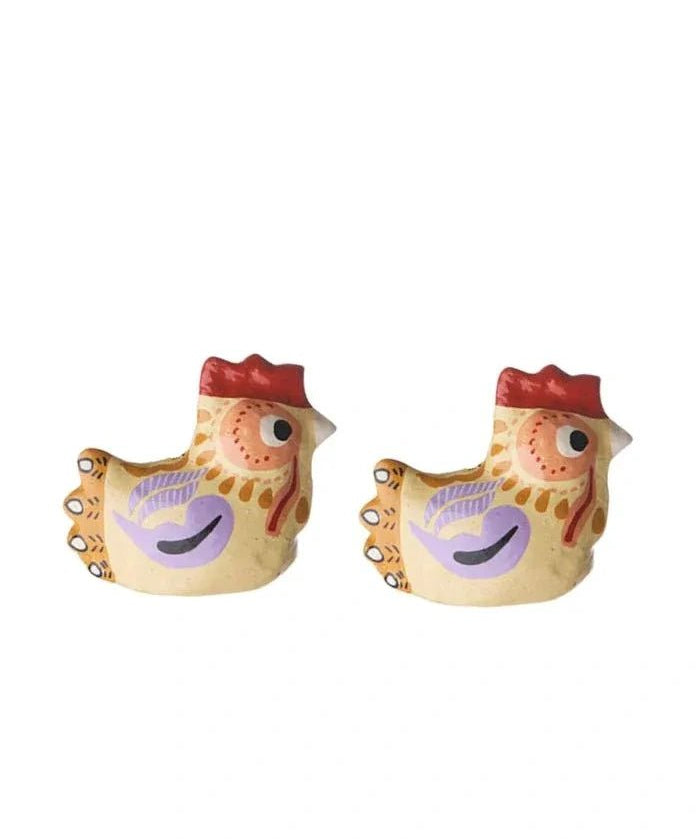 Bungalow - Dekofigur Huhn (2er - Set) • Lilac - ROSA ECK