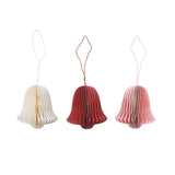 Bungalow - Honeycomb Glocken • Mix (⌀ 7,5 cm, 3er - Set) - Weihnachtskugel - ROSA ECK