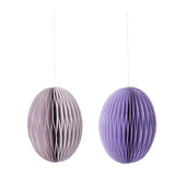 Bungalow - Ostereier aus Papier M (2er - Set) • Lilac - ROSA ECK