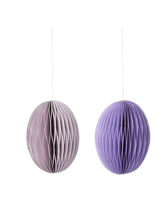 Bungalow - Ostereier aus Papier M (2er - Set) • Lilac - ROSA ECK