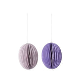 Bungalow - Ostereier aus Papier S (2er - Set) • Lilac - ROSA ECK
