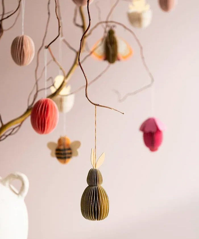 Bungalow - Papier - Ornament Hase (2er - Set) • Cashmere - ROSA ECK