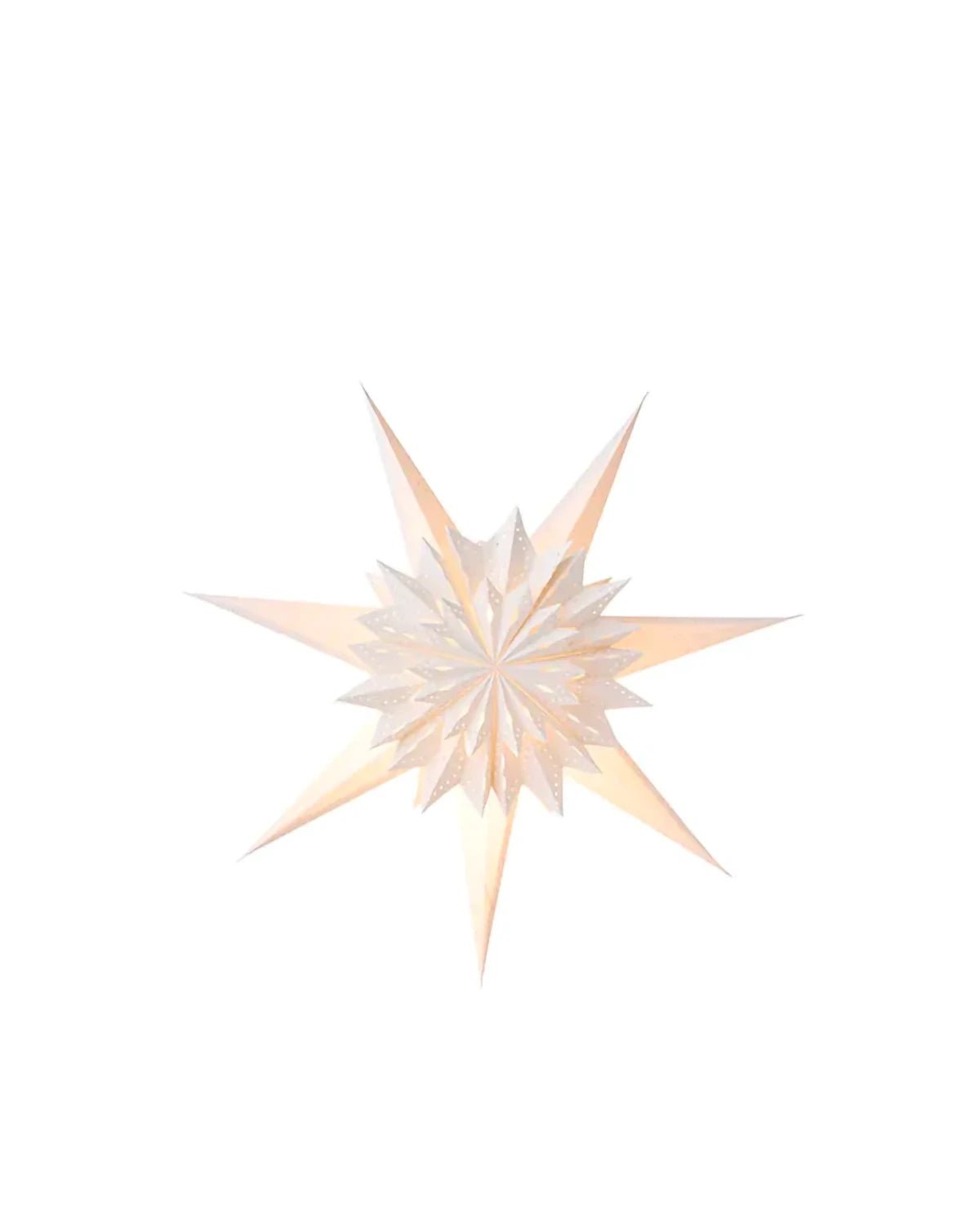 Bungalow - Papierstern Eris • Weiß (⌀ 50 cm) - Papierstern - ROSA ECK