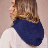 Calie Paris - Kapuzenschal • Navy Blau - ROSA ECK