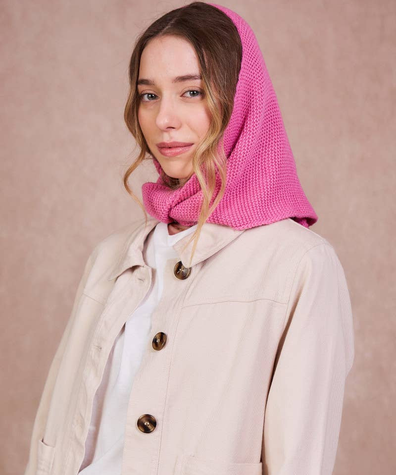 Calie Paris - Kapuzenschal • Pink - ROSA ECK