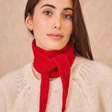 Calie Paris - Kleiner Strickschal • Fuchsia - ROSA ECK