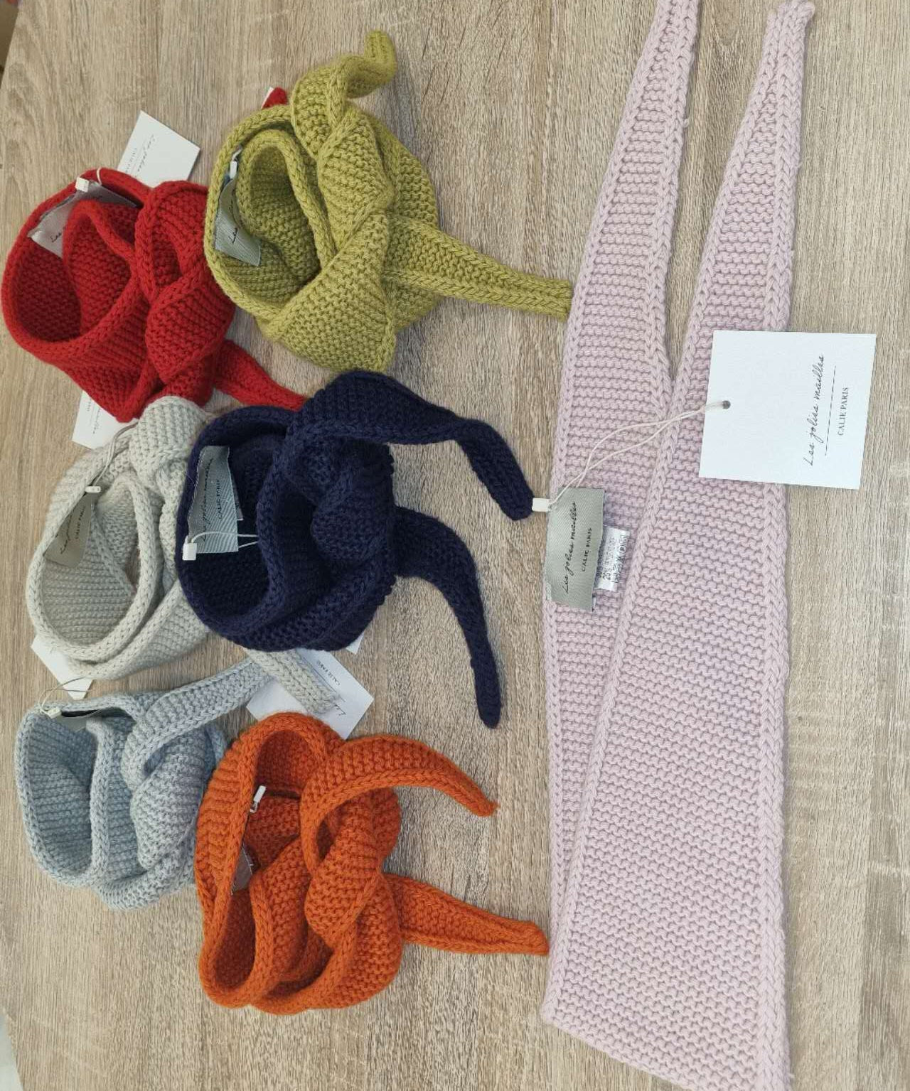 Calie Paris - Kleiner Strickschal Mint - Schal - ROSA ECK