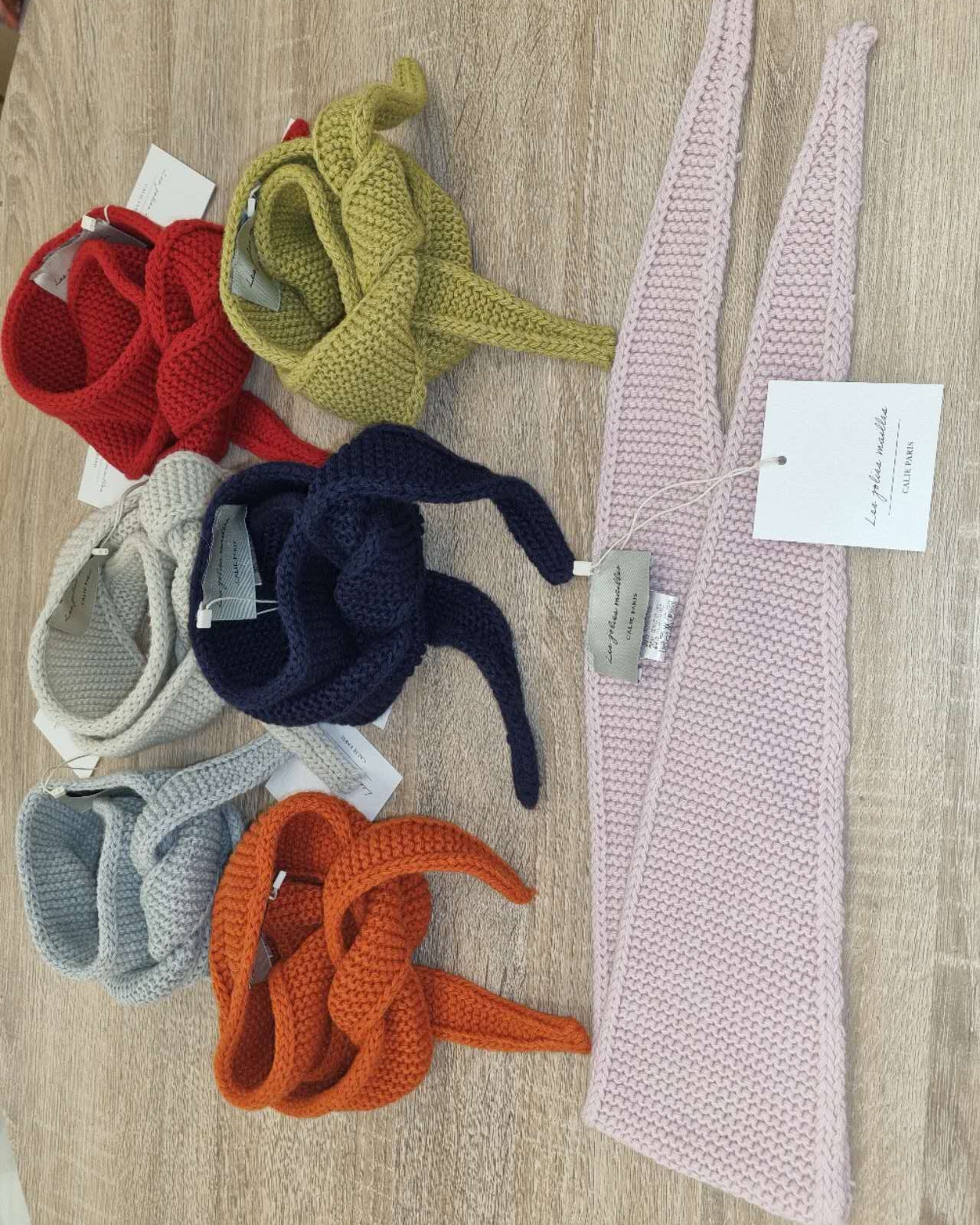 Calie Paris - Kleiner Strickschal Mint - Schal - ROSA ECK