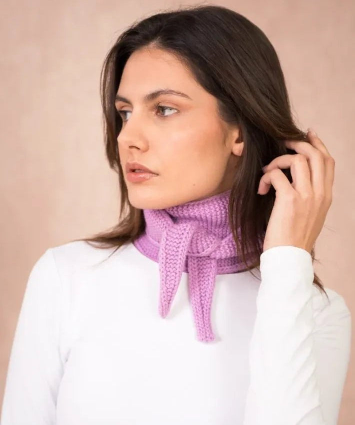 Calie Paris - Kleiner Strickschal • Parma (Pink) - Schal - ROSA ECK