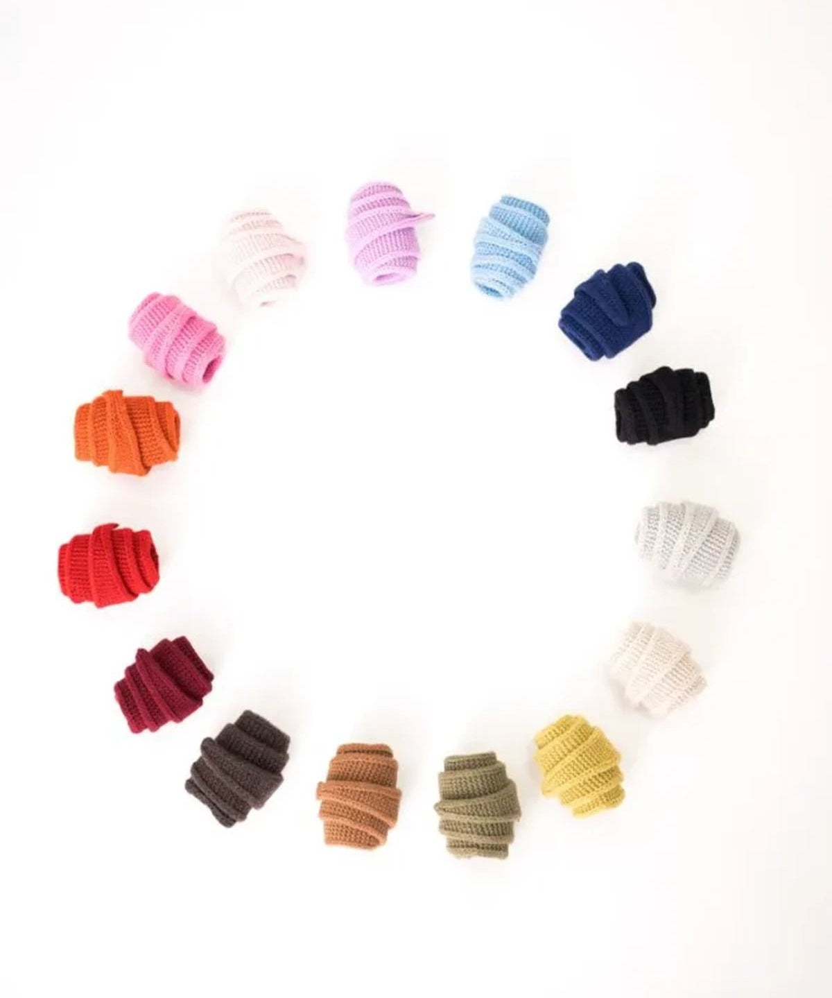 Calie Paris - Kleiner Strickschal • Weiß - ROSA ECK