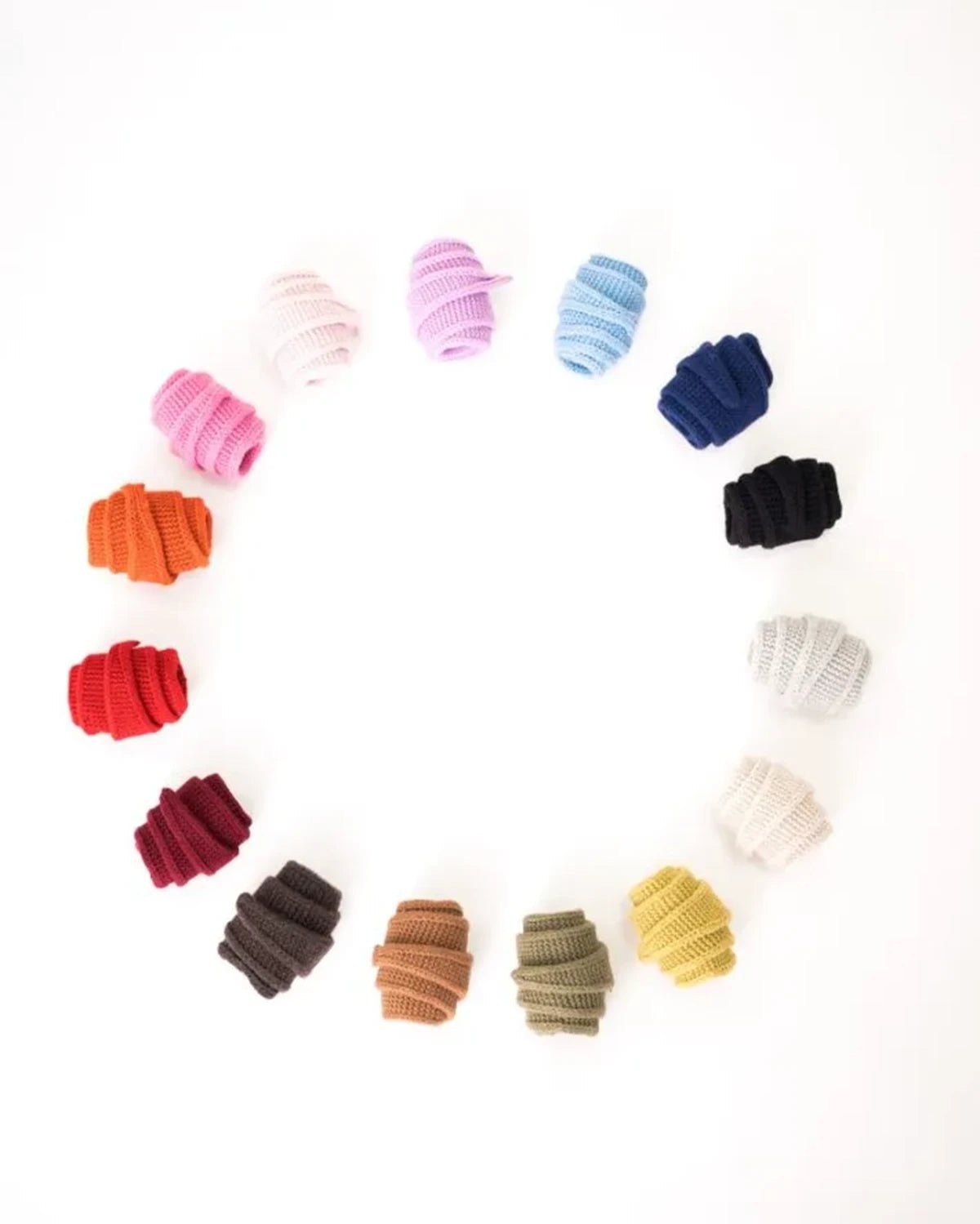 Calie Paris - Kleiner Strickschal • Weiß - ROSA ECK