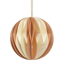 coopz - Weihnachtsdeko aus Papier • Kugel Braun - Dekoration - ROSA ECK